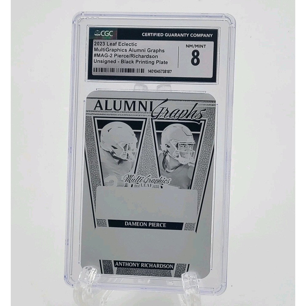2023 Leaf Eclectic Pierce/Richardson Black Printing Plate CGC 8